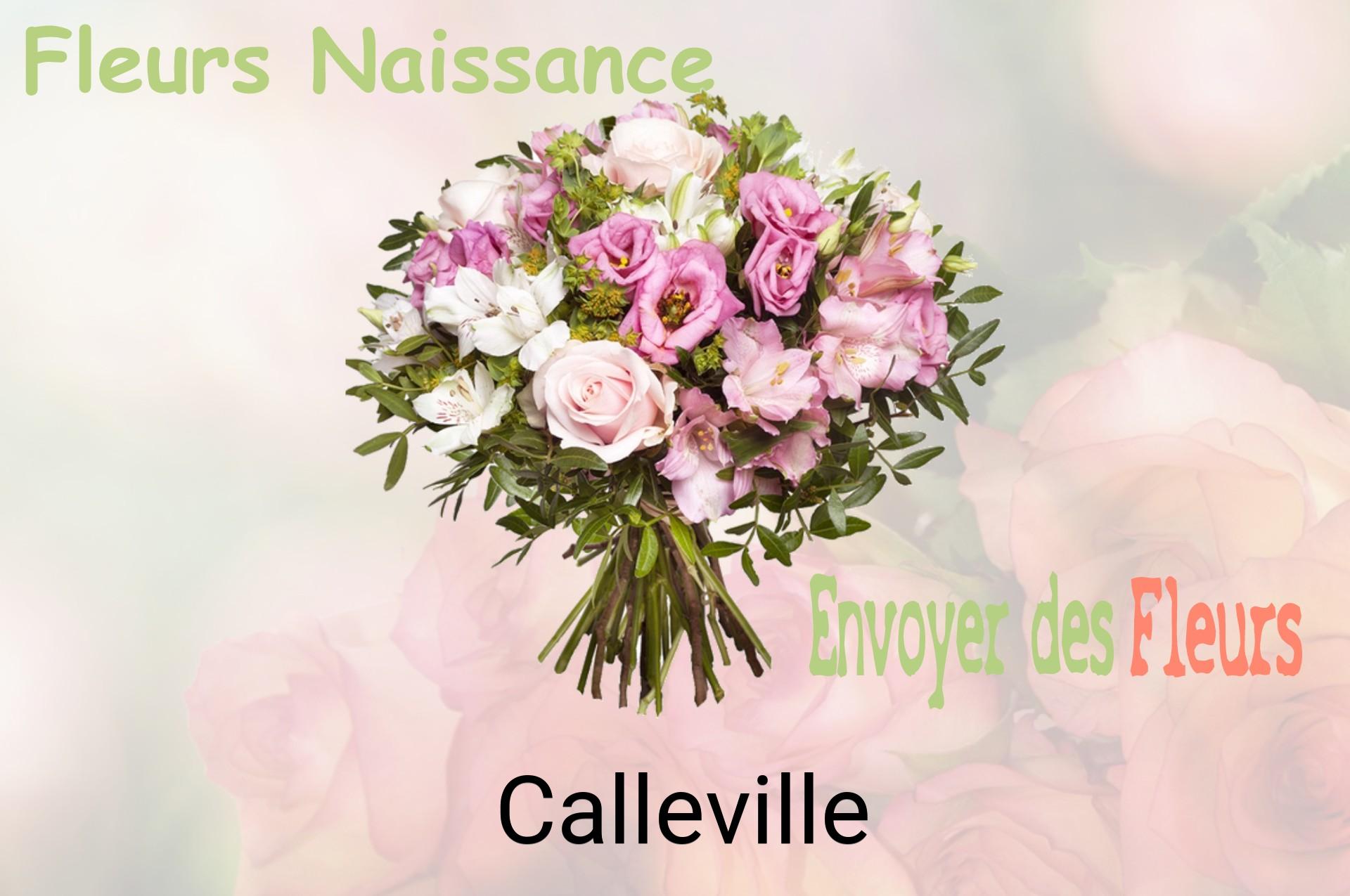 Bouquet de fleurs de naissance livré à Calleville
